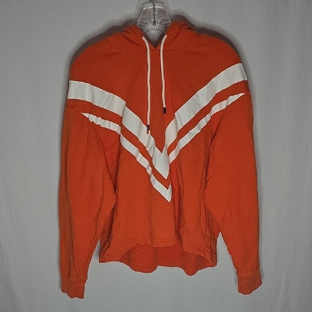 Tory Sport Vibrant Orange Hoodie with White Accents